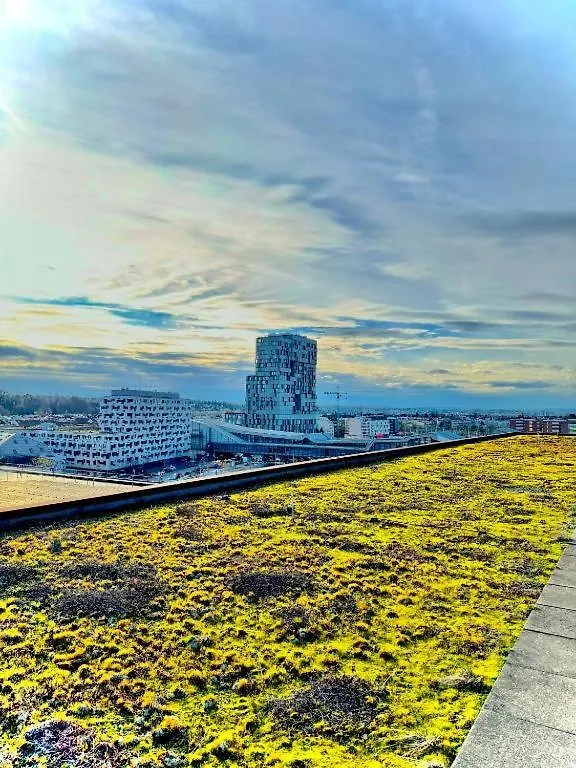 Penthouse Rooftop Loft, 190Sq, Panorama View, 1Min To Main Station- 5Min To City Basel